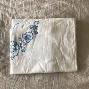 Vintage European cotton twin size duvet + flat sheet + 1 pillowcase